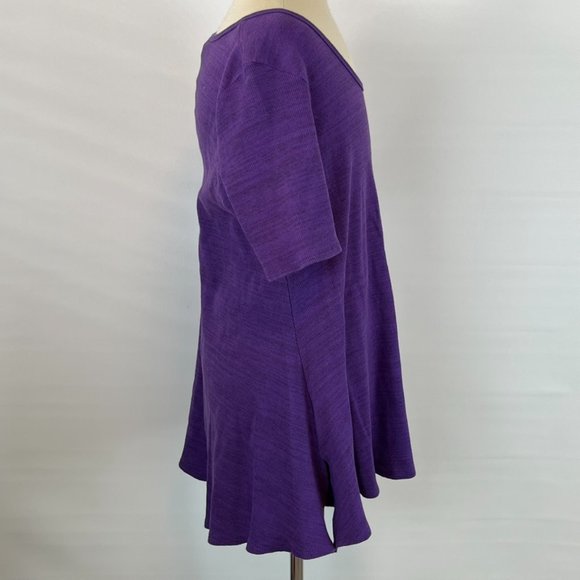 LuLaRoe Purple Ribbed Shirt Top Blouse ((size XS)) - Picture 2 of 7